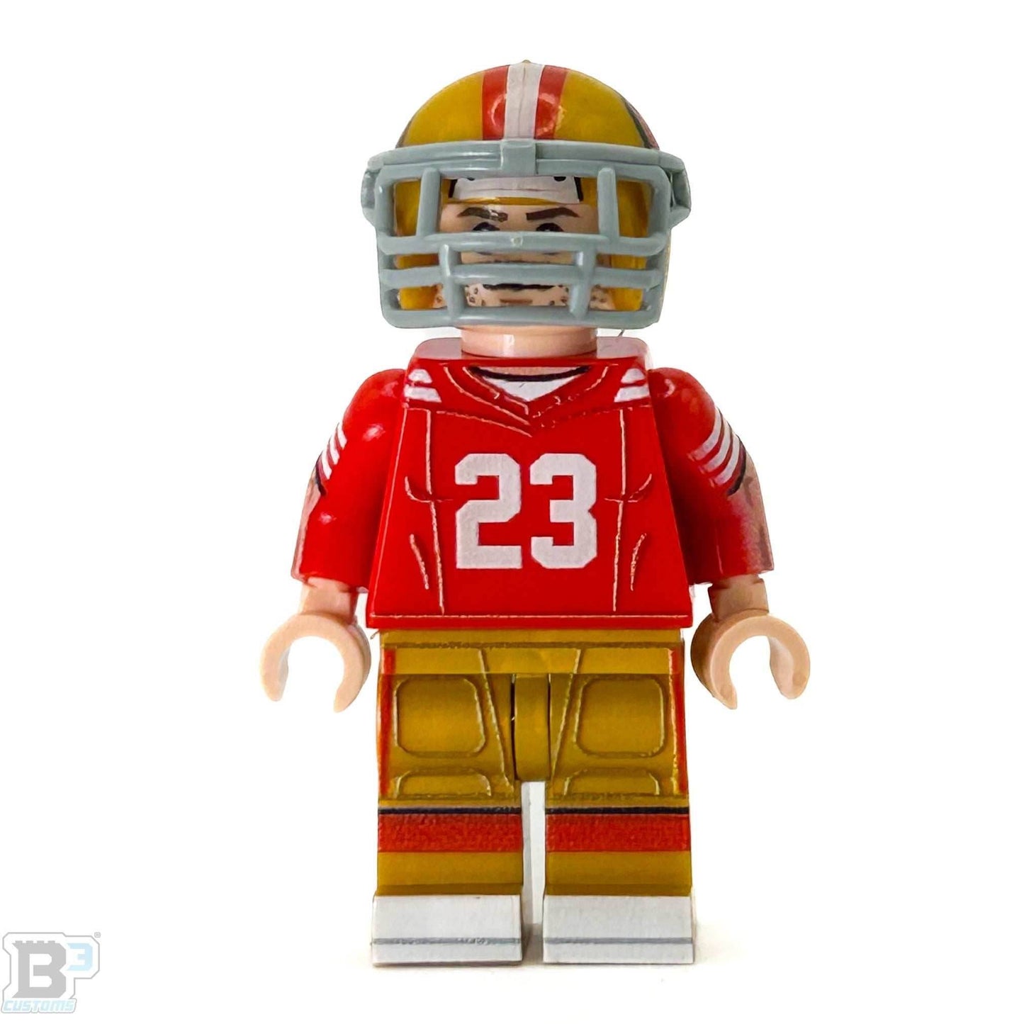 #23 RB San Francisco Football Player Minifig - B3 Customs - 