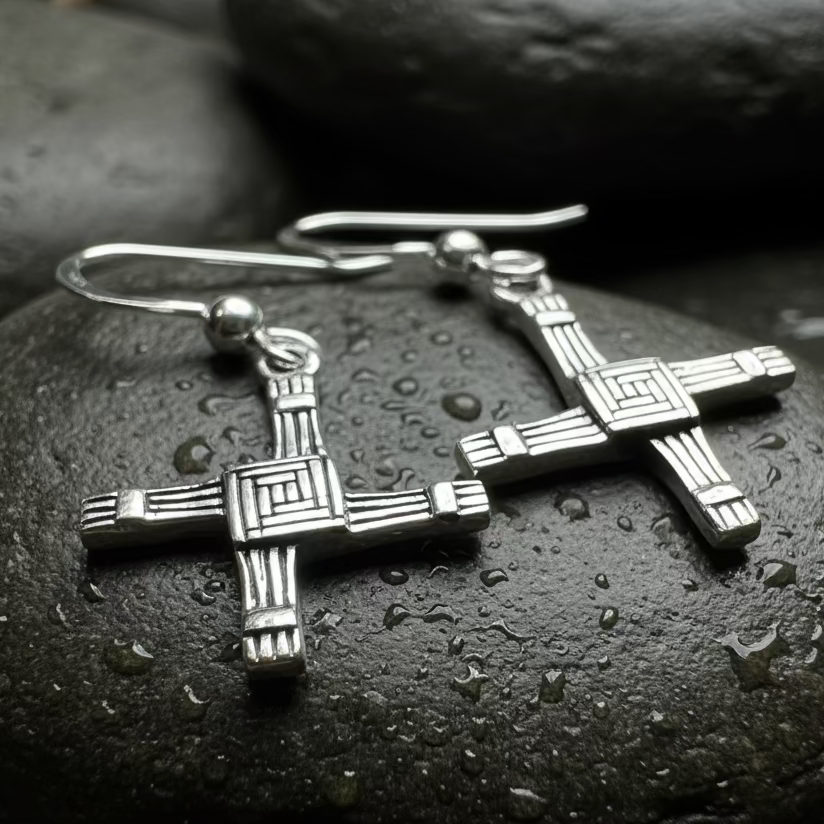 Ballyfarnan Saint Bridget's Cross Earrings