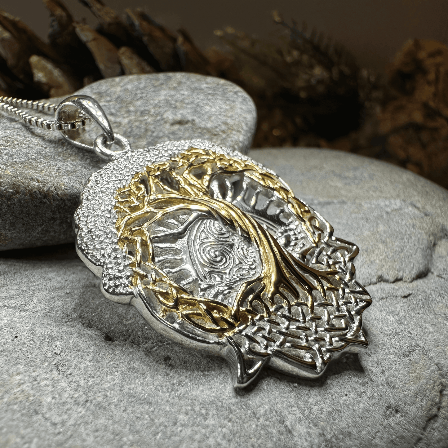 Celtic Dawn Tree of Life Necklace - 18
