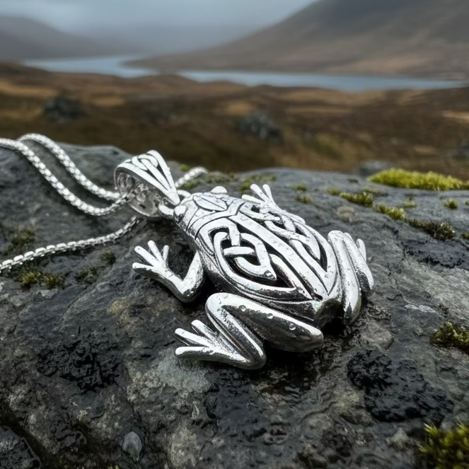 Celtic Frog Necklace