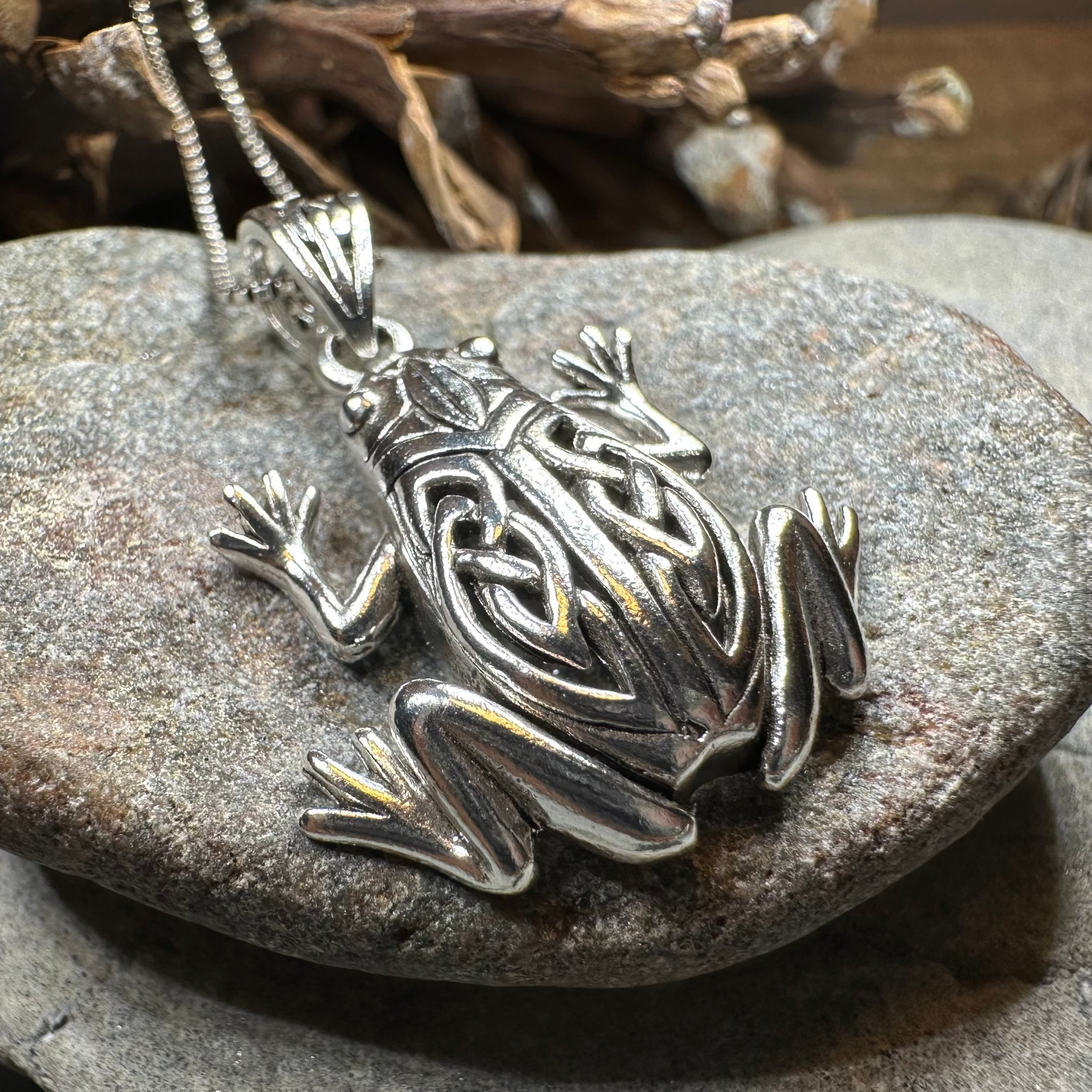 Celtic Frog Necklace