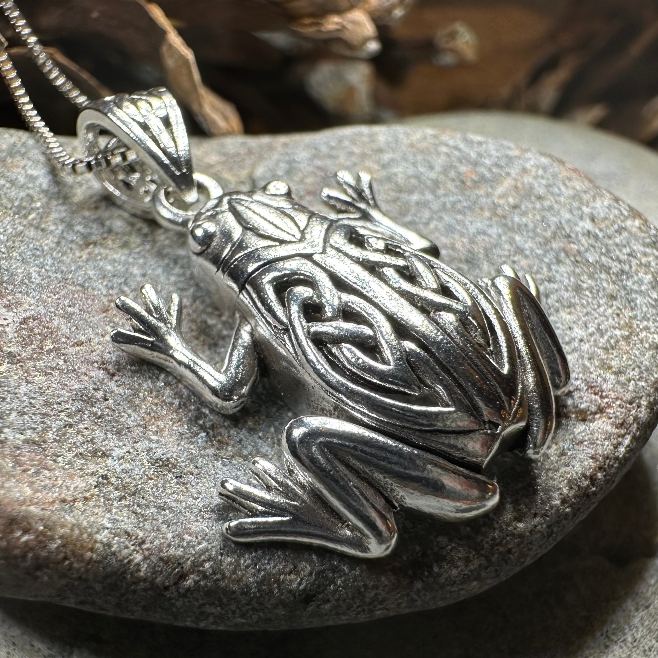 Celtic Frog Necklace