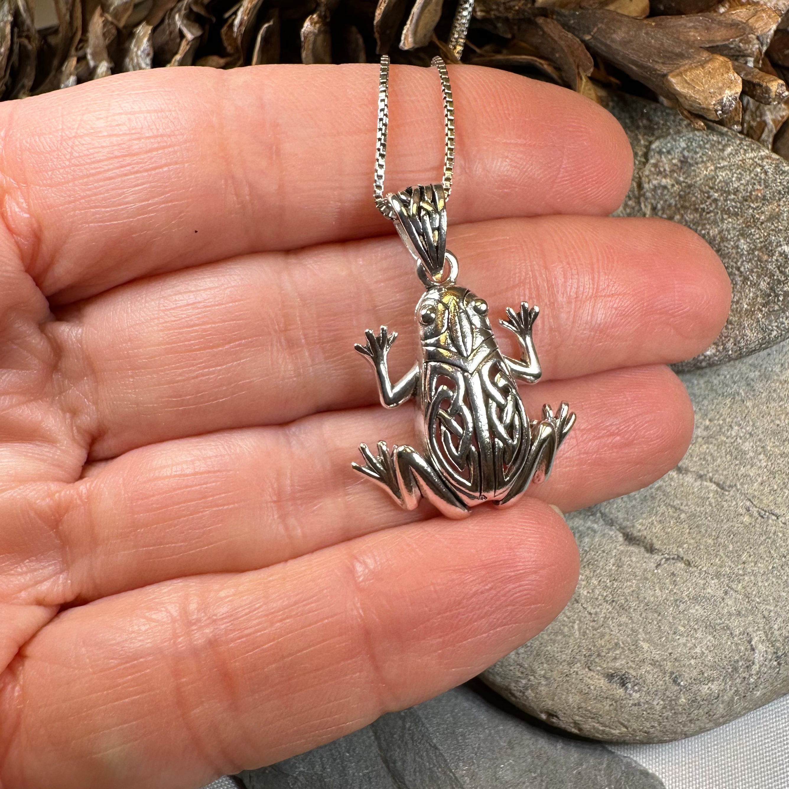 Celtic Frog Necklace