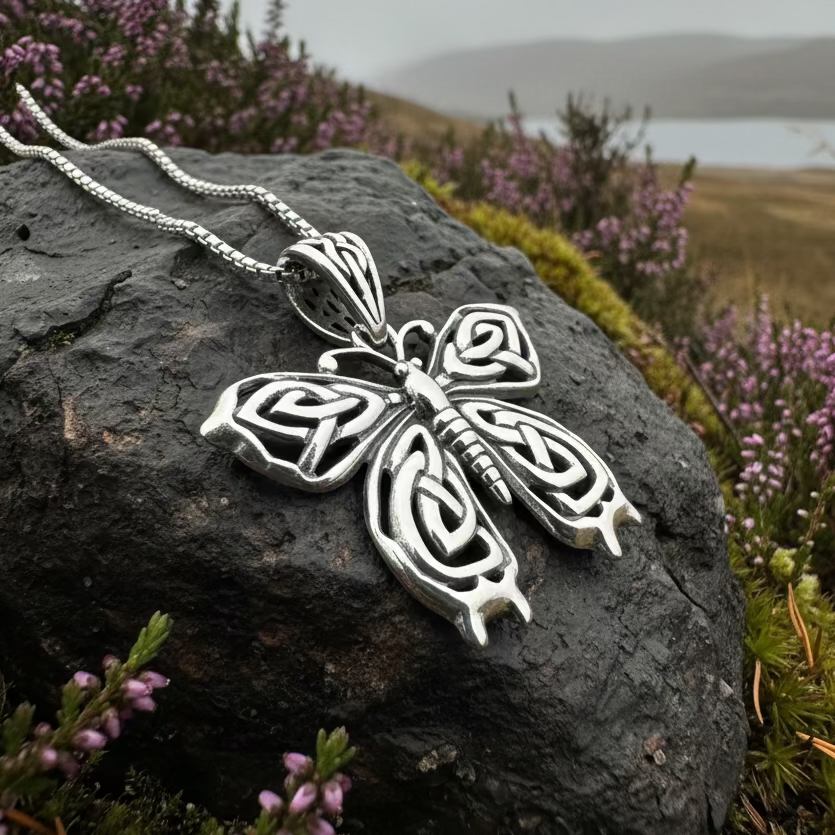 Azaria Celtic Butterfly Necklace