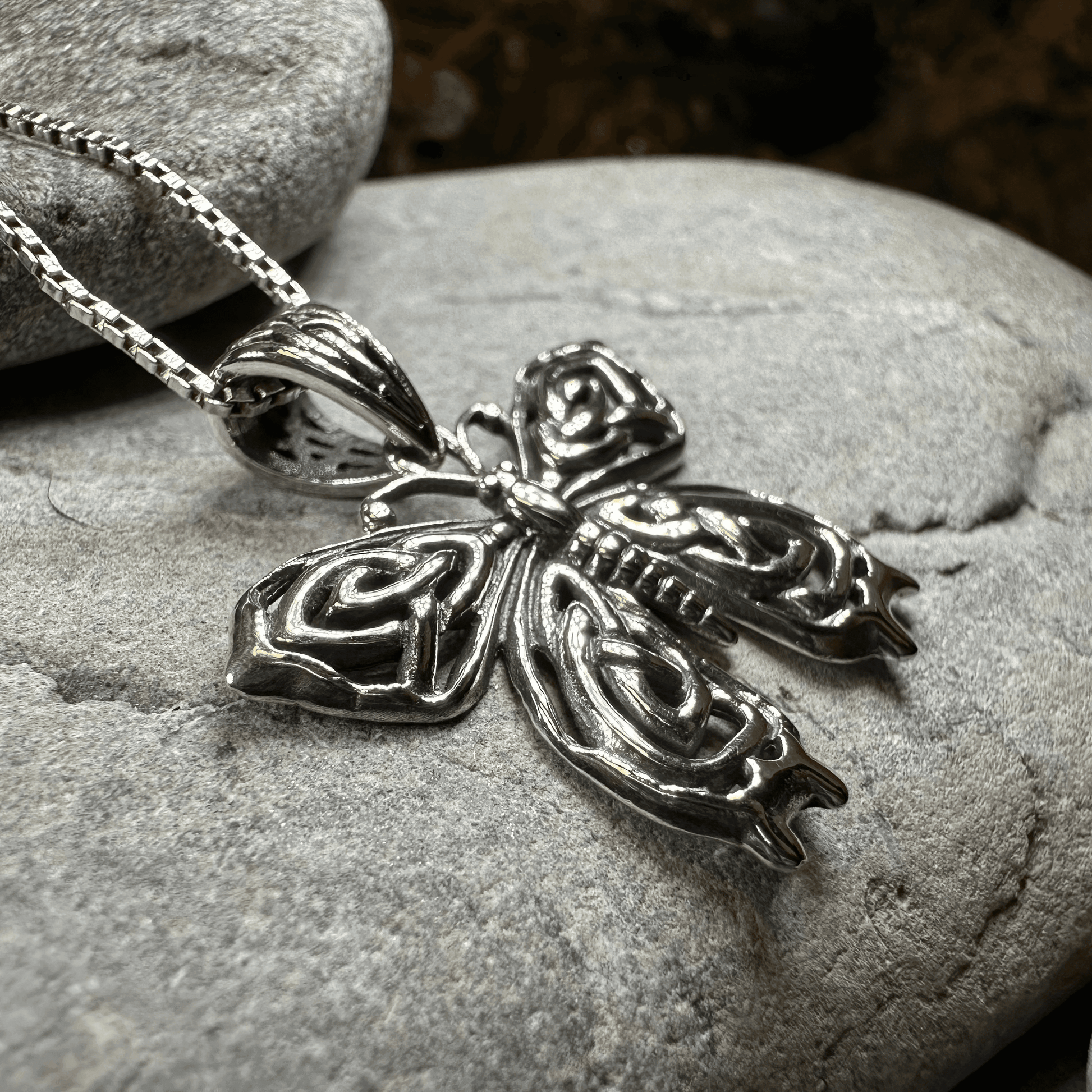 Azaria Celtic Butterfly Necklace - 18