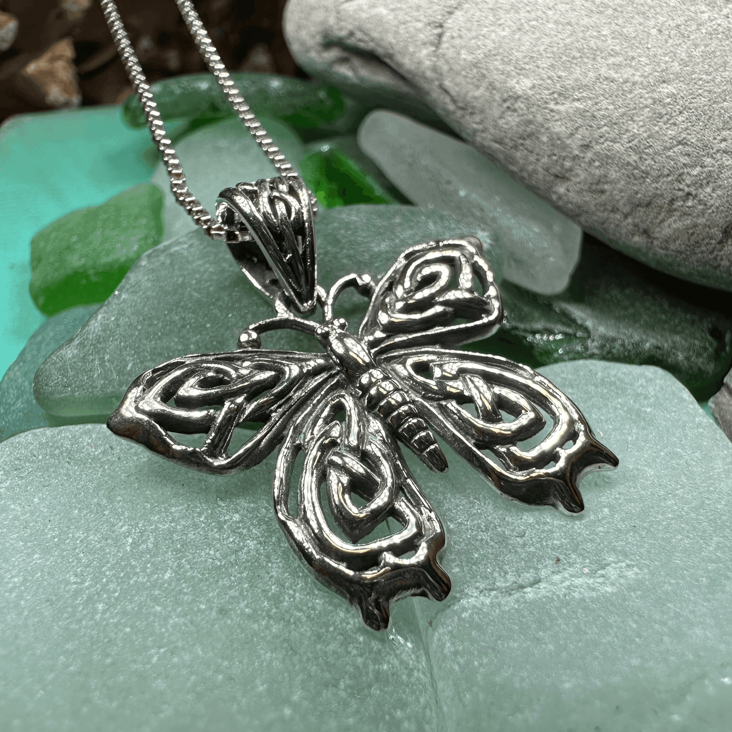 Azaria Celtic Butterfly Necklace - 18