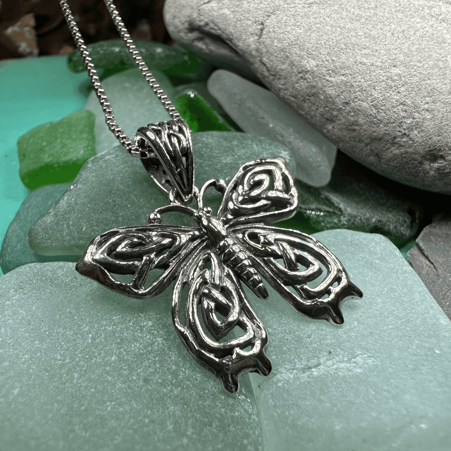 Azaria Celtic Butterfly Necklace - 18