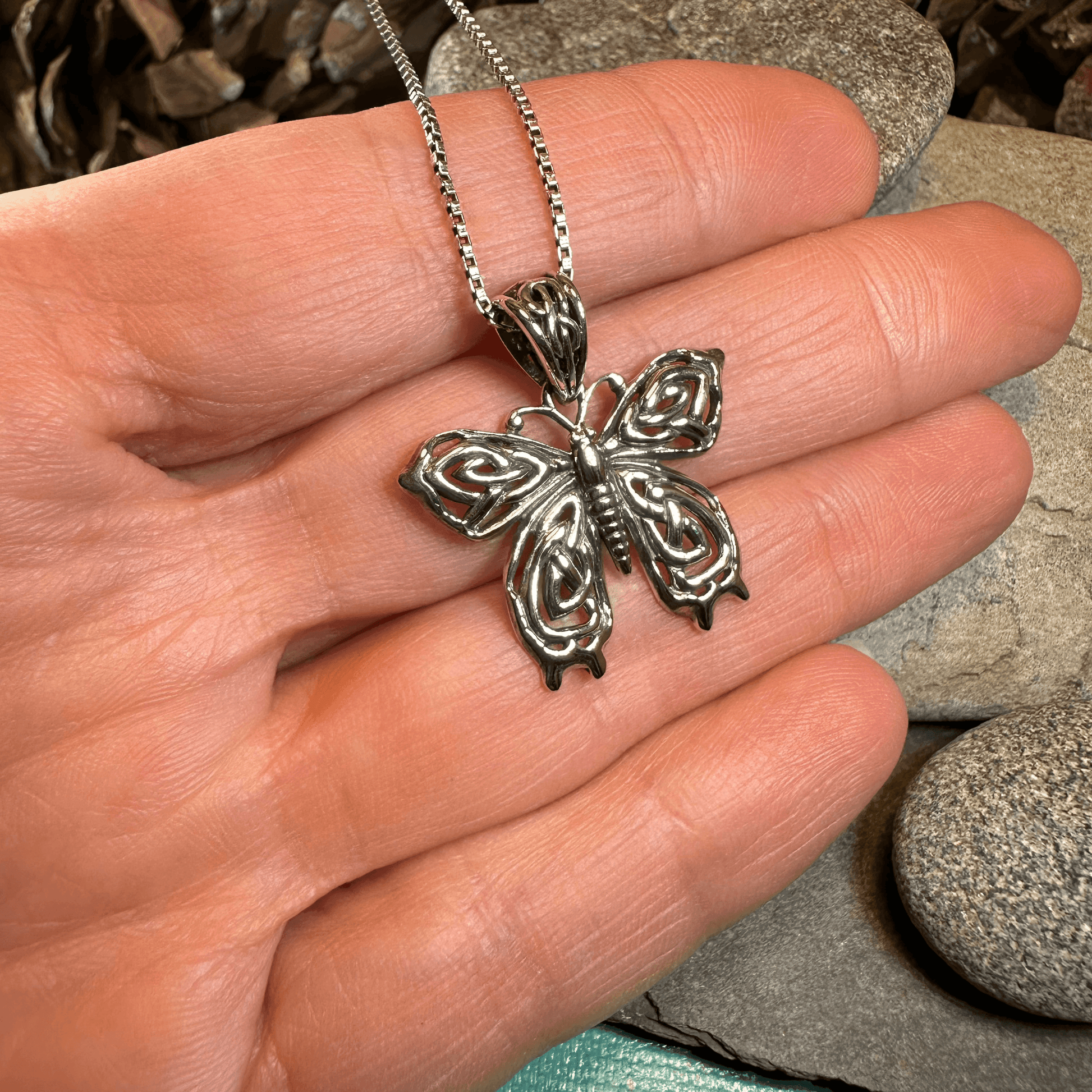 Azaria Celtic Butterfly Necklace - 18