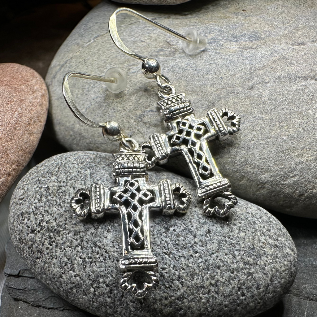 Celtic Cross Earrings