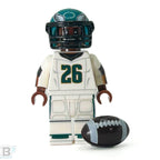 #26 RB Barkley Eagles Football Player Minifig made using LEGO parts - B3 Customs - 
