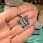 Rainbow Butterfly Necklace