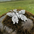 Celtic Butterfly Silver Necklace