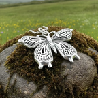 Celtic Butterfly Silver Necklace