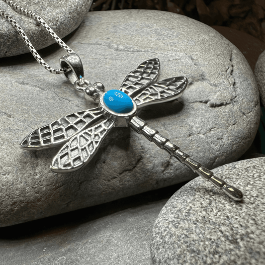 Turquoise Dragonfly Necklace - 18