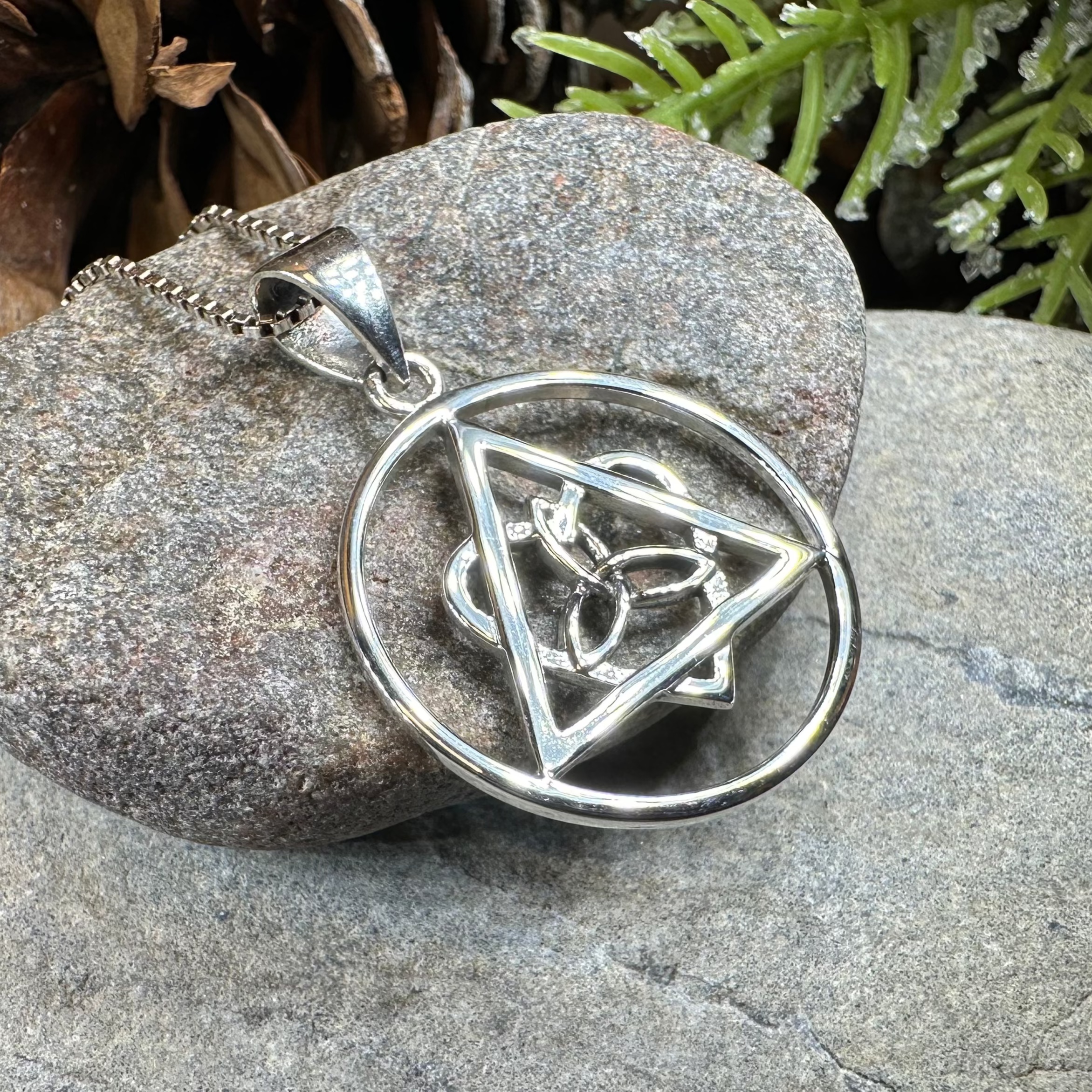 Celtic Trinity Knot AA Sobriety Necklace
