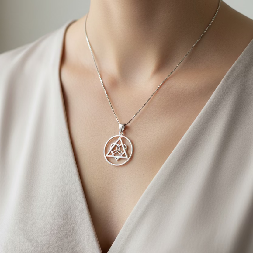 Celtic Trinity Knot AA Sobriety Necklace