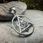 Celtic Trinity Knot AA Sobriety Necklace