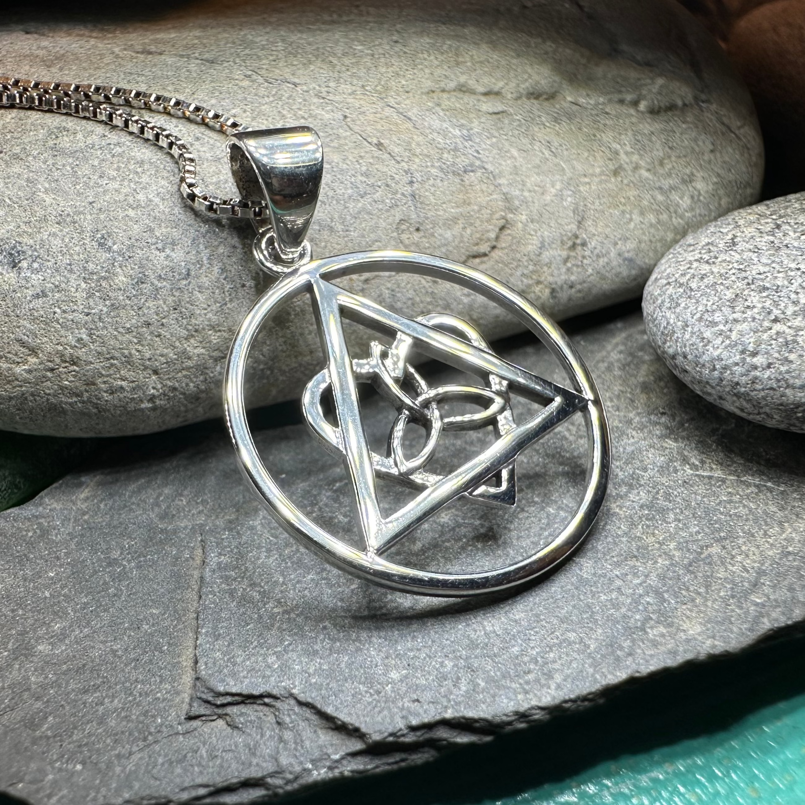Celtic Trinity Knot AA Sobriety Necklace