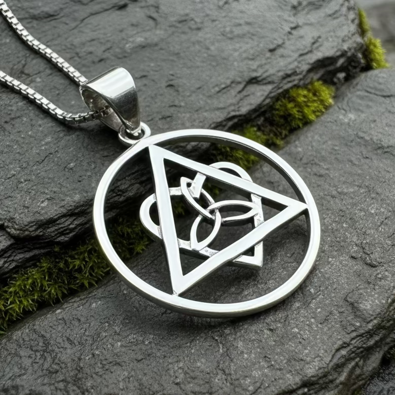 Celtic Trinity Knot AA Sobriety Necklace