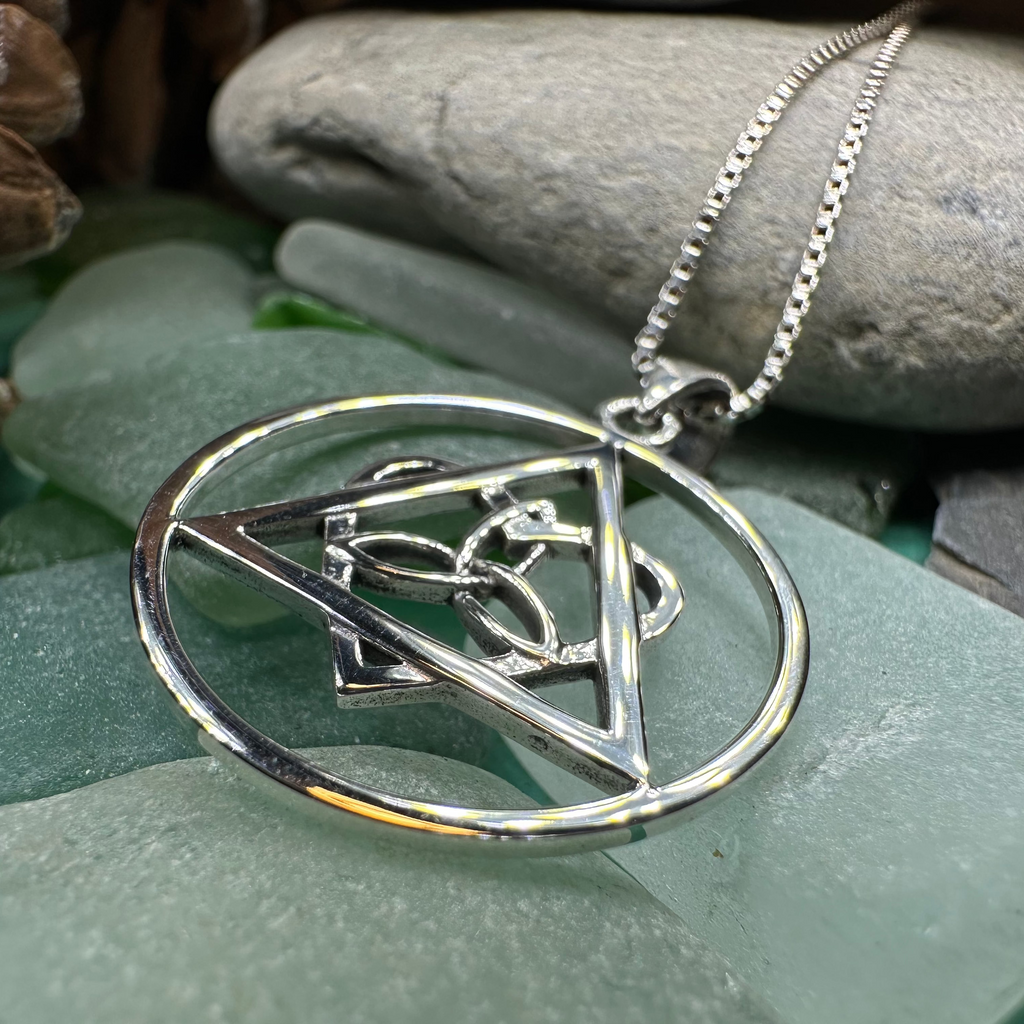 Celtic Trinity Knot AA Sobriety Necklace