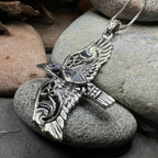 Oryx Celtic Raven Necklace