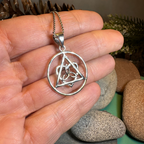 Celtic Trinity Knot AA Sobriety Necklace