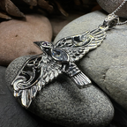 Oryx Celtic Raven Necklace