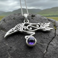 Celtic Raven Necklace
