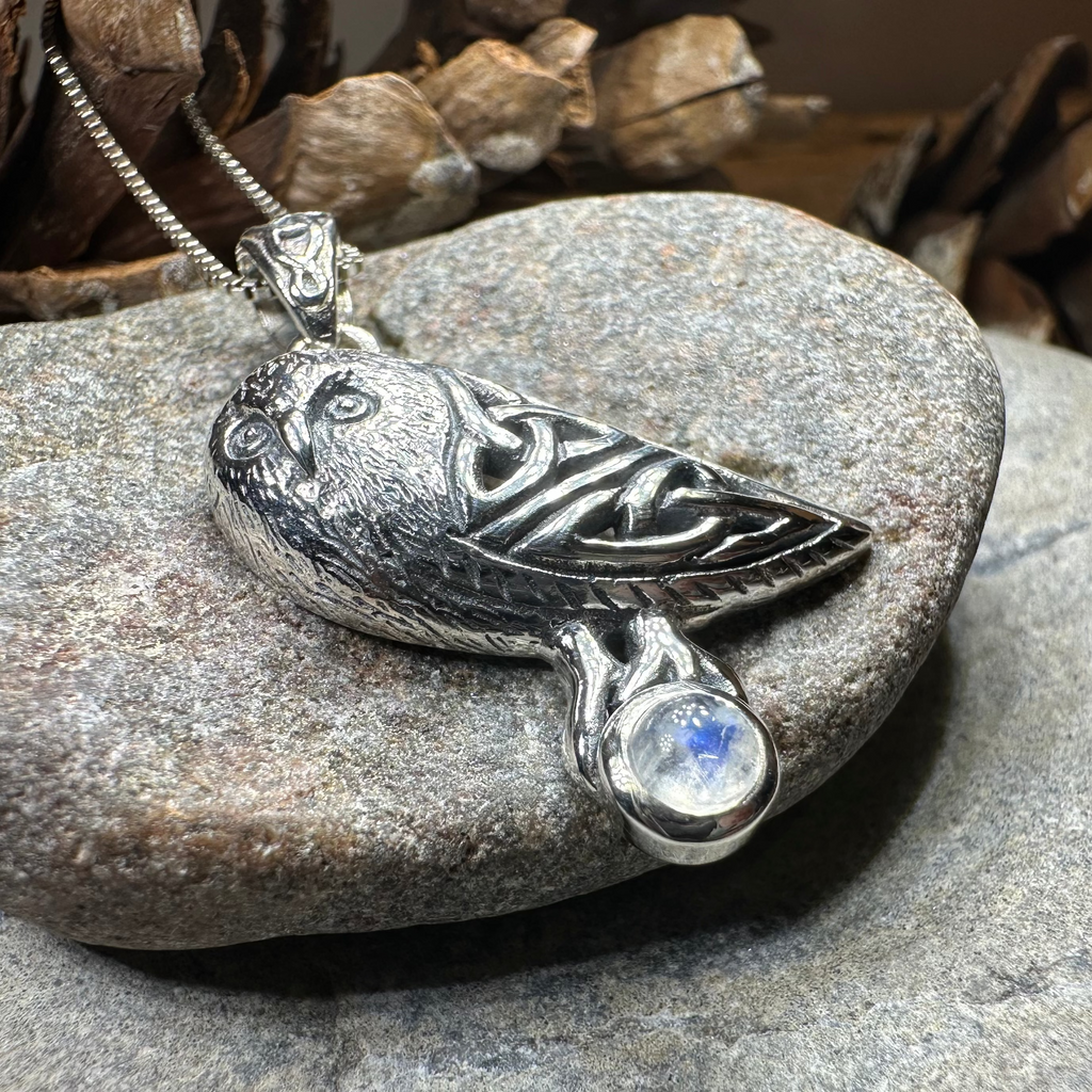 Minerva Celtic Owl Necklace