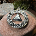 Large Celtic AA Sobriety Necklace