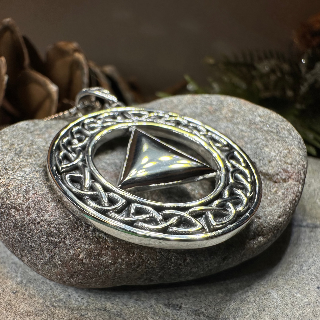 Large Celtic AA Sobriety Necklace