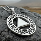 Large Celtic AA Sobriety Necklace