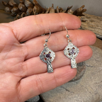 Celtic Cross Heart Earrings