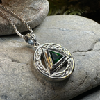Gemstone Celtic AA Sobriety Necklace