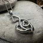 Celtic Cat Love Necklace