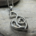 Celtic Cat Love Necklace