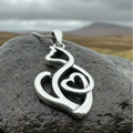 Celtic Cat Love Necklace