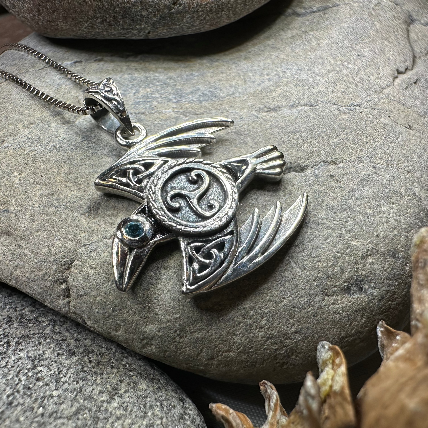 Astrid Celtic Raven Necklace