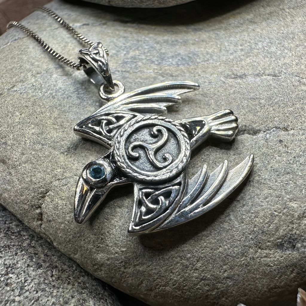 Astrid Celtic Raven Necklace