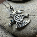 Astrid Celtic Raven Necklace