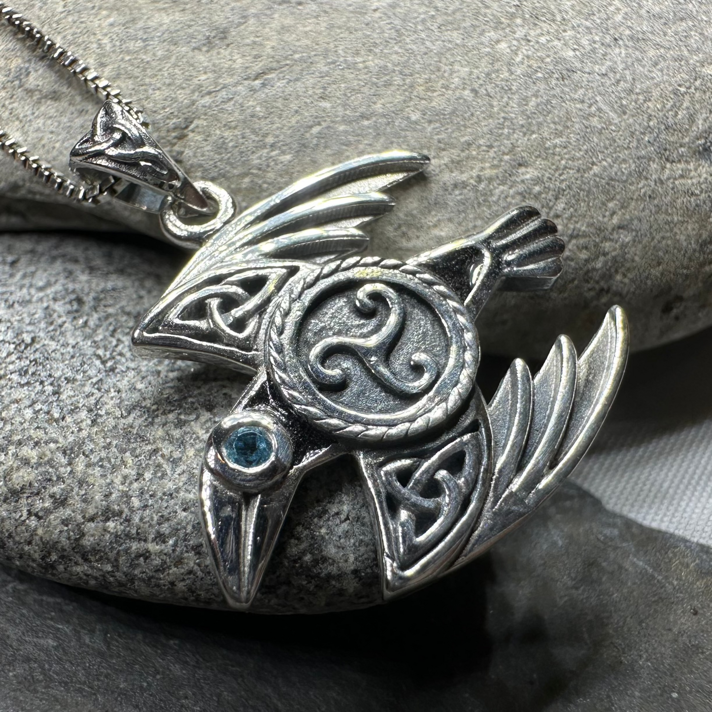 Astrid Celtic Raven Necklace