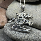 Astrid Celtic Raven Necklace