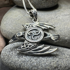 Astrid Celtic Raven Necklace