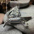 Ashild Raven Celtic Necklace