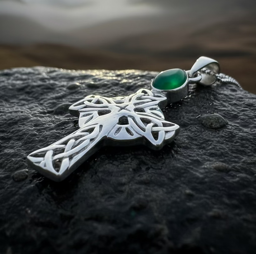 Eternal Light Celtic Cross Necklace