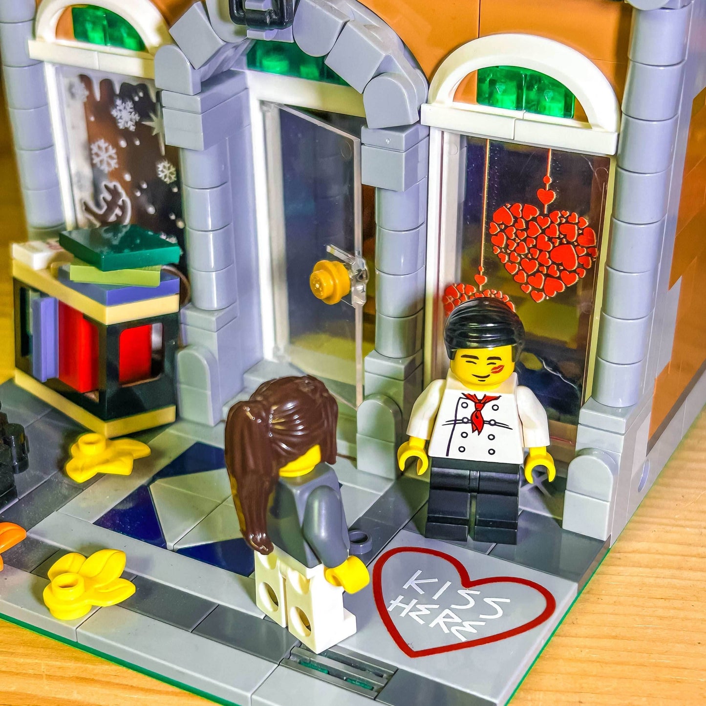 Kiss Here Road / Sidewalk Art (4x4 Tile) - B3 Customs - 