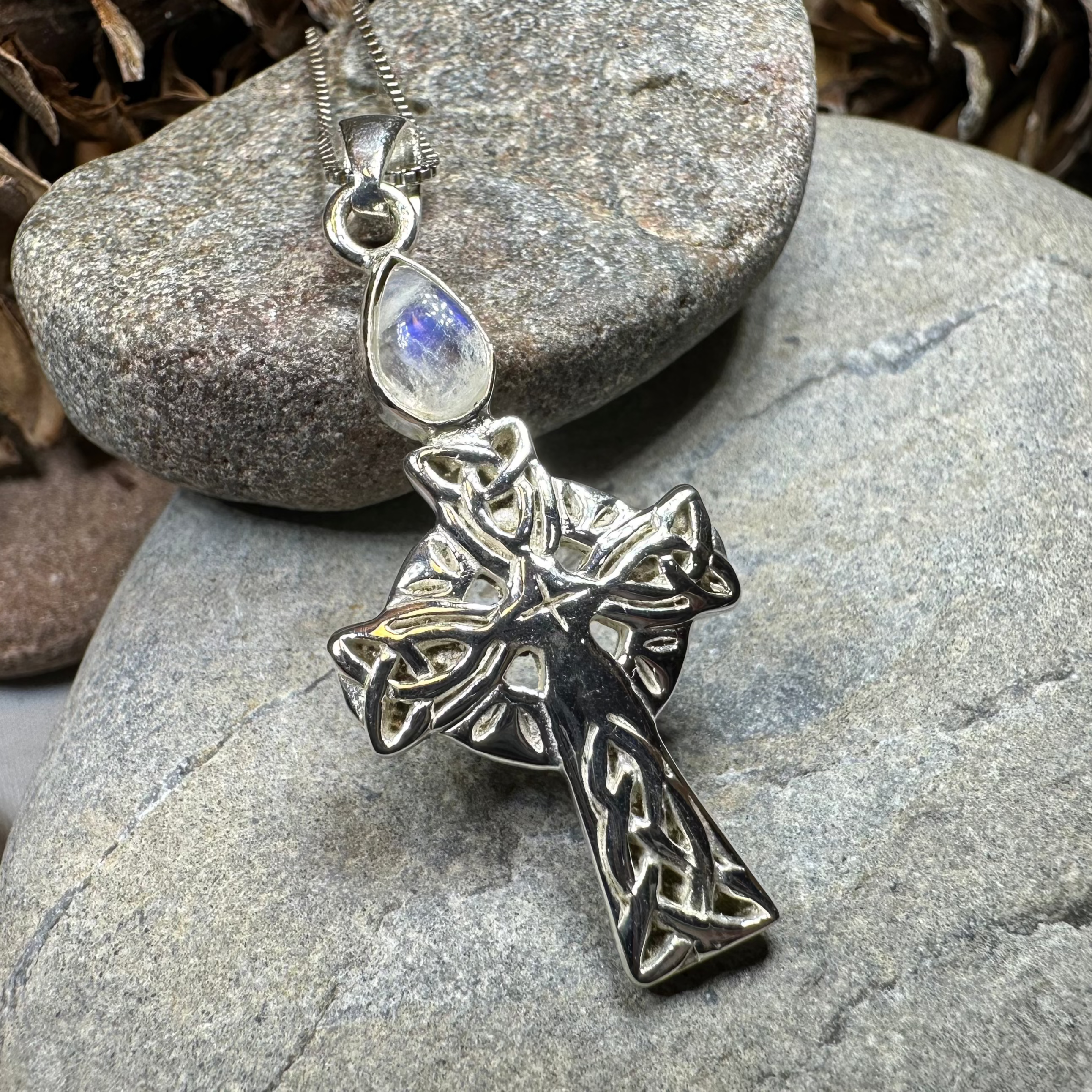 Eternal Light Celtic Cross Necklace