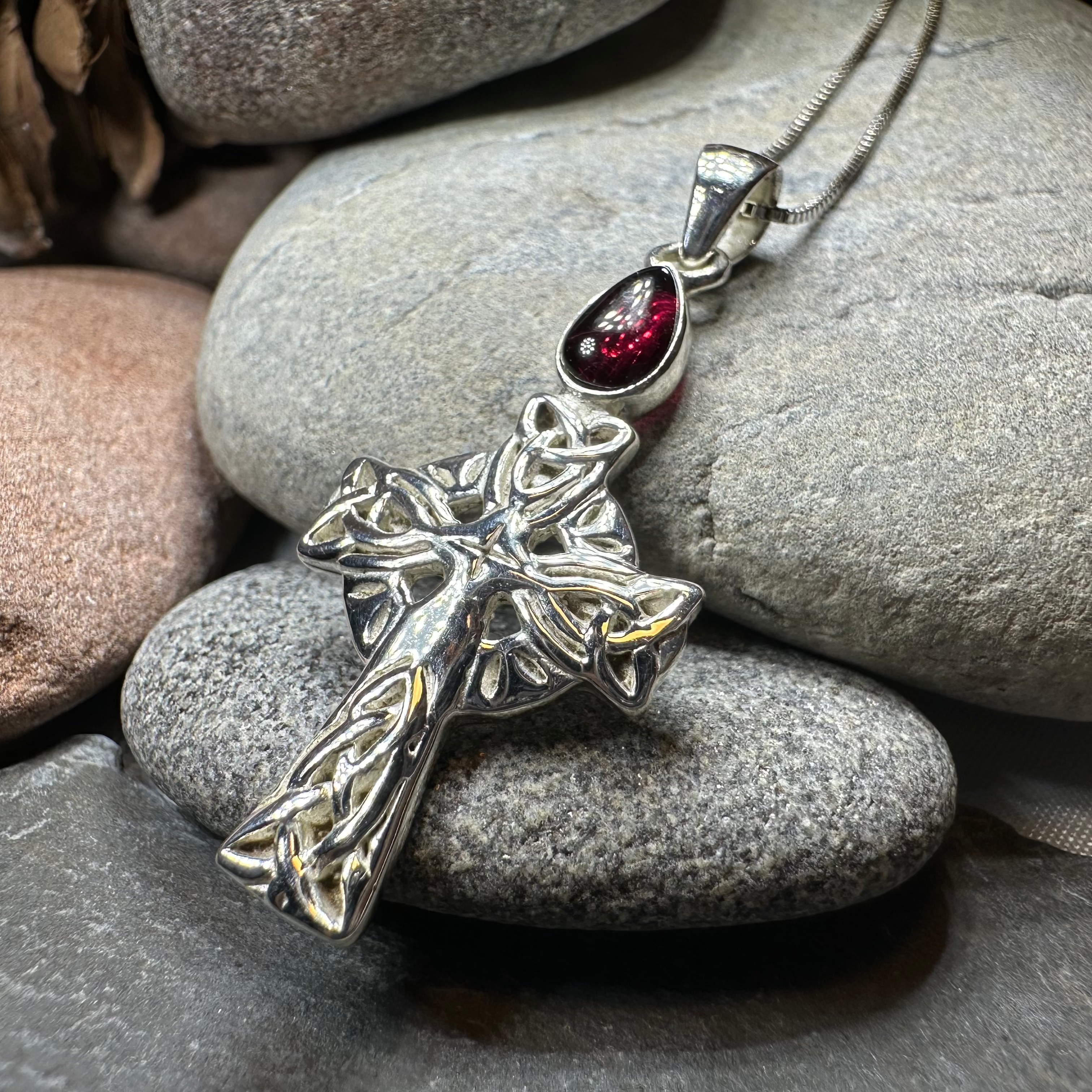 Eternal Light Celtic Cross Necklace