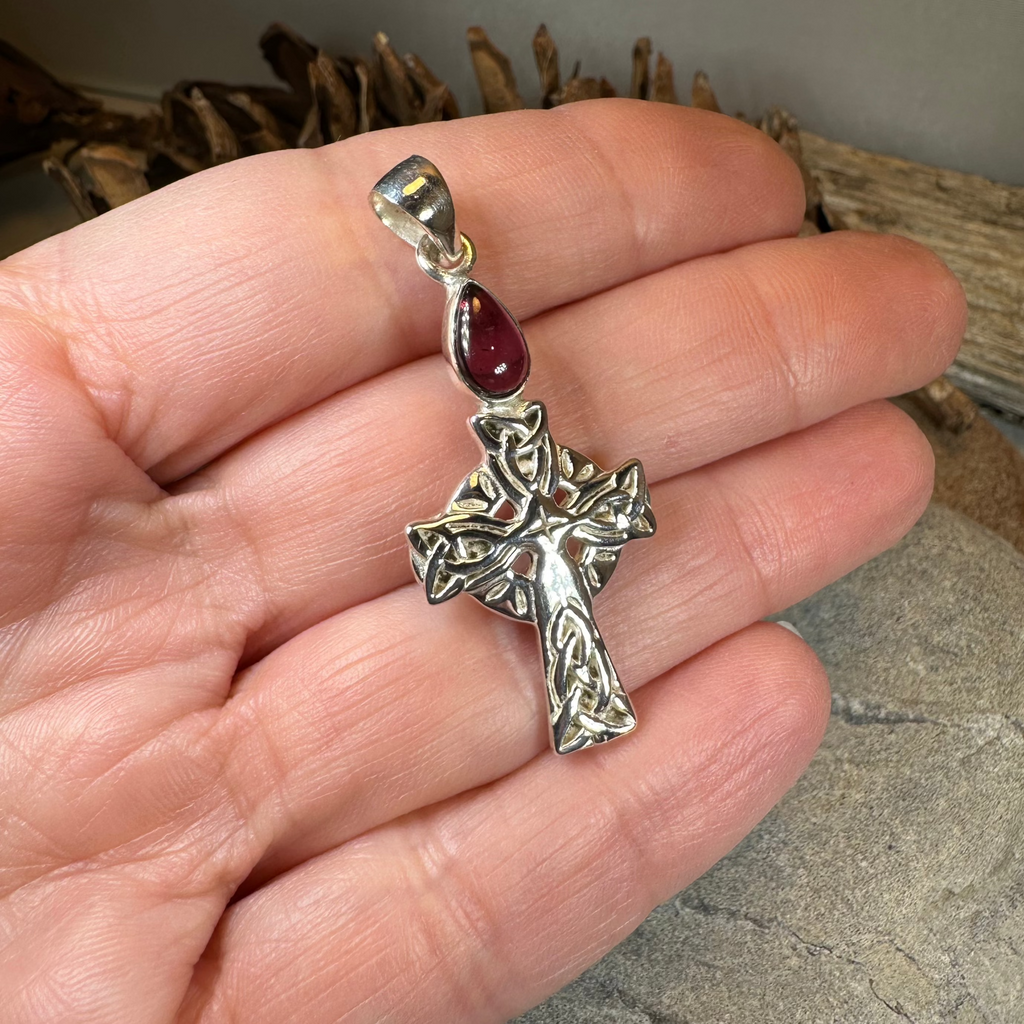 Eternal Light Celtic Cross Necklace