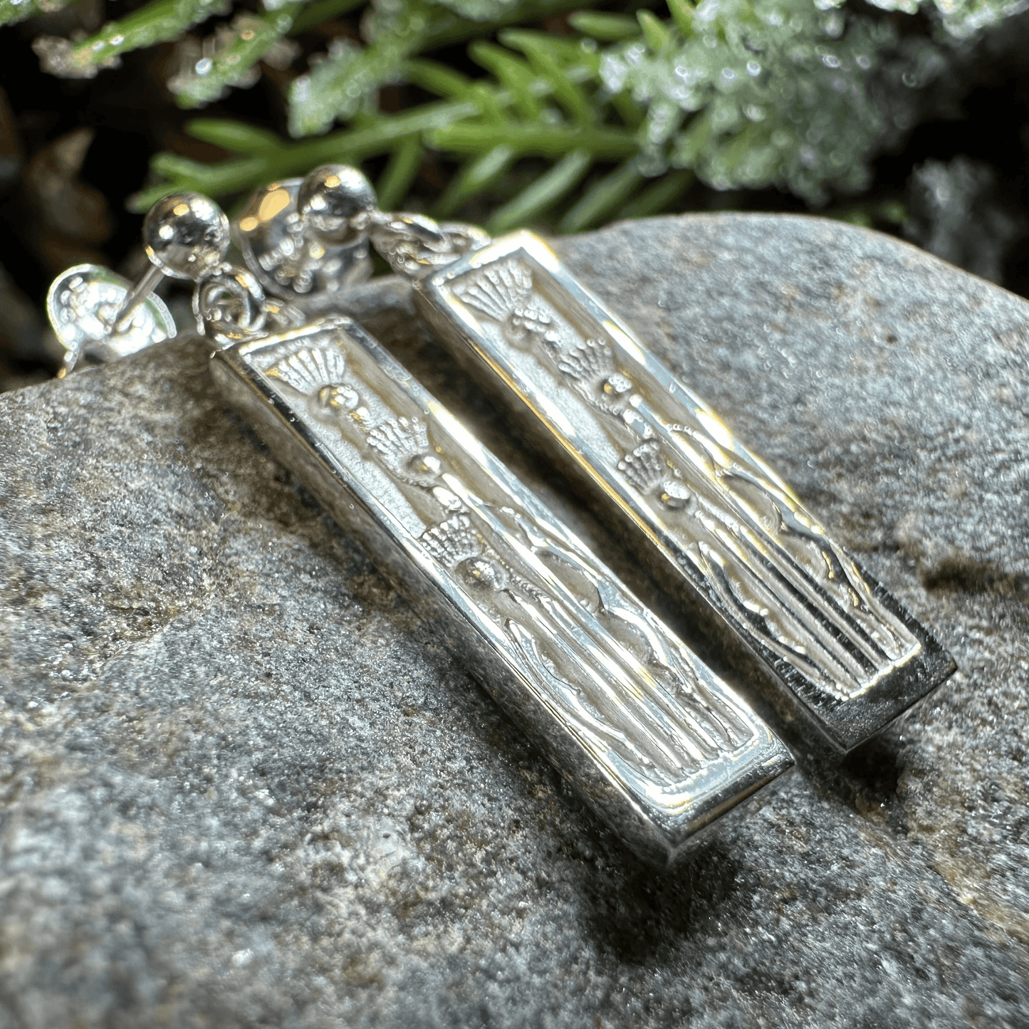 Ella Triple Thistle Earrings - 